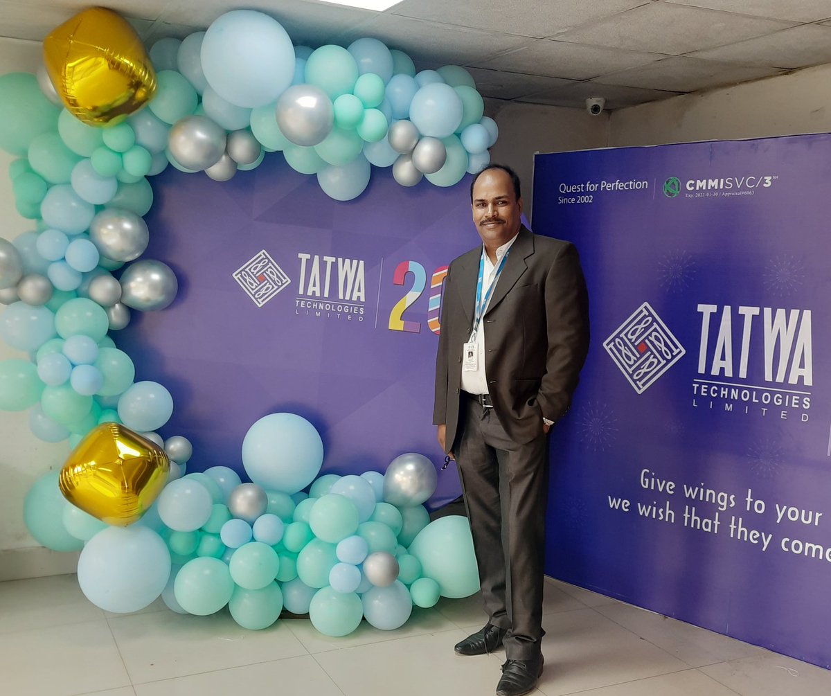 SovanDas's tweet photo. Proud to be a part of 20th Foundation Day Celebrations 

@tatwalive 
#tatwatechnologies
https://t.co/d88QXvP9S0 https://t.co/3REc6mgJsv