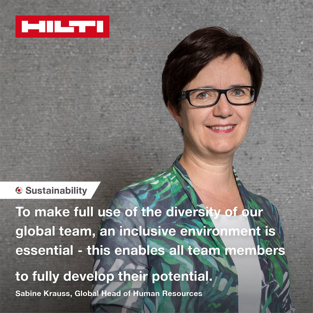 🧑‍💻 We continuously improve our people processes to ensure an even more inclusive workplace. For instance, we embedded a "Beyond Bias" workshop into our leadership learning program ➡ hilti-sustainabilityreport.com/en

#buildabetterfuture #makeadifference #lifeathilti