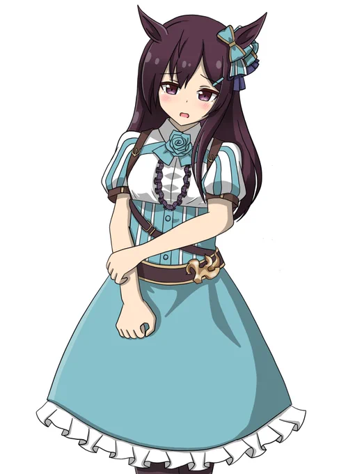 ブライトの勝負服を着たベルちゃん#ウマ娘#ウマ娘絵描きさんと繋がりたい#メジロドーベル 
