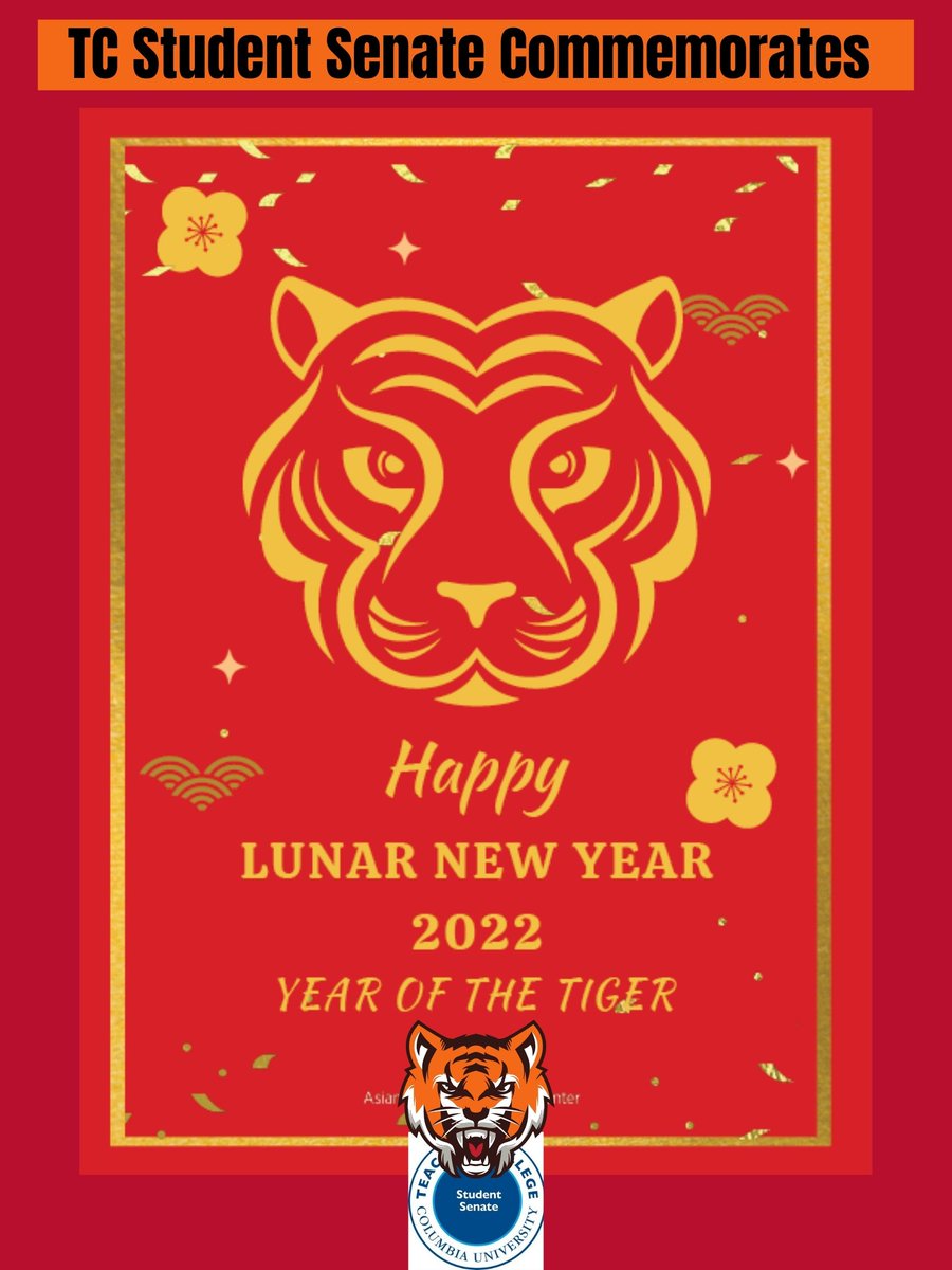 TCStudentSenate's tweet image. TC Student Senate commemorates and wishes all those who are celebrating, A Happy Lunar New Year!