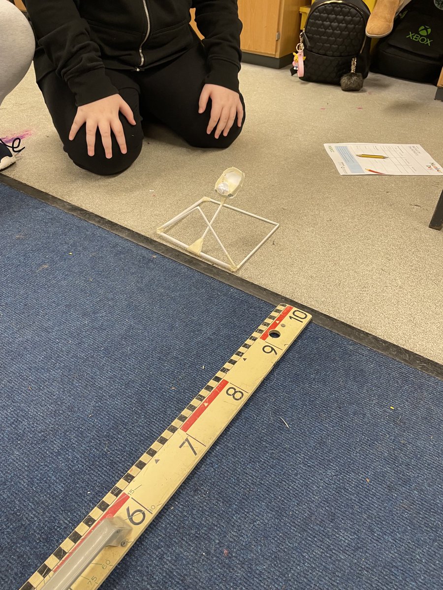 Year 6 have been enjoying creating “Robot launchers” this morning; it involved measuring which team could catapult the paper pellets the greatest distance. We are working out the mode,mean and median distances too.#numberday ⁦<a href="/National_Junior/">The National Church of England Junior School</a>⁩ ⁦<a href="/National_Y6/">National Year 6</a>⁩