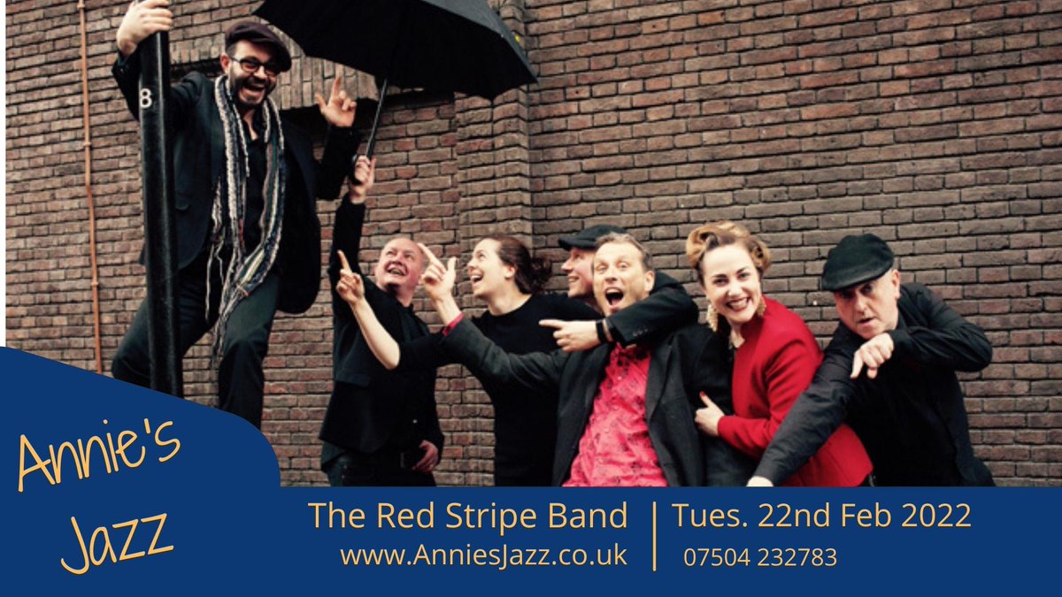 So pleased to welcome back The Red Stripe Band on Tues 22nd Feb. anniesjazz.co.uk/events/the-red… <a href="/FriendsSouthend/">Friends of Southend</a> <a href="/WestcliffonSea/">Westcliff on Sea</a> <a href="/everythingleigh/">Leigh on Sea</a> <a href="/neildrink/">Neil Drinkwater</a>  #jazz #jive