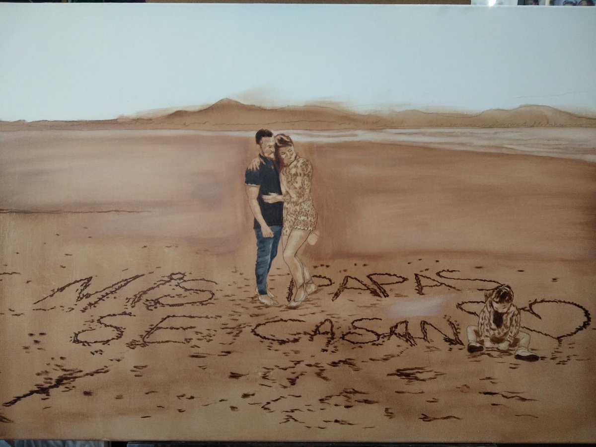 lavidaennatt's tweet photo. Maravilla 🎨y obra de mi padre ❤️, es un artista. 
El lienzo sigue en proceso, pero la sorpresa y el detalle que tuvo al enseñármelo el día de mi 28 cumpleaños puedo resumirlo en:😍🙈 pura emoción 🥺💞

🙌🏼 GRACIAS PAPÁ 🙌🏼
#artistas #oleo #arte #pintura https://t.co/UzdAIIorse