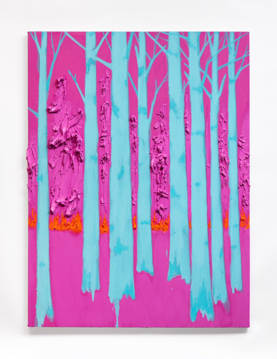 Pink/Blue/Orange, oil on canvas,2021/22