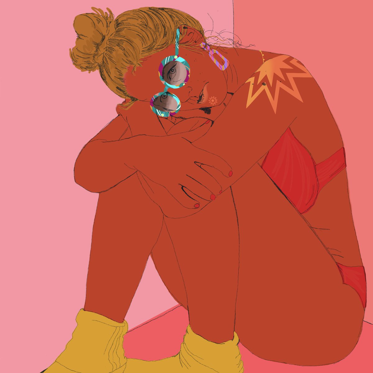 tegan_georgette's tweet photo. I have created my own version of @worldofwomennft #2906 for #WoWartContest!!! I like creating versions with the body included. Women’s bodies have and continue to go through so much. My art practice is Centred around the female body so much can be said with the form!!! https://t.co/cP01byhDte