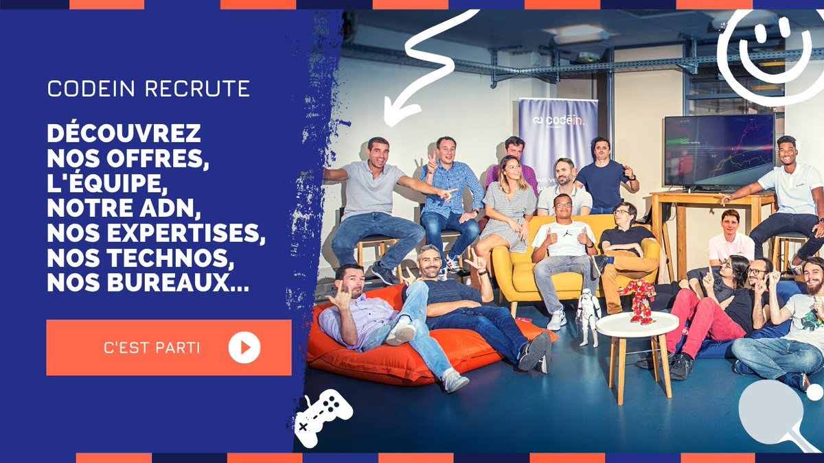 wearecodein's tweet photo. 📢 CODÉIN RECRUTE à Montpellier et Strasbourg 🤩
Découvrez nos offres, l'équipe, notre ADN, nos expertises, nos technos, nos bureaux...
👉 https://t.co/jvj0C5idcs
#recrutement #conceptionweb #wearecodein #symfony #Ibexa https://t.co/yVbatTvVfK