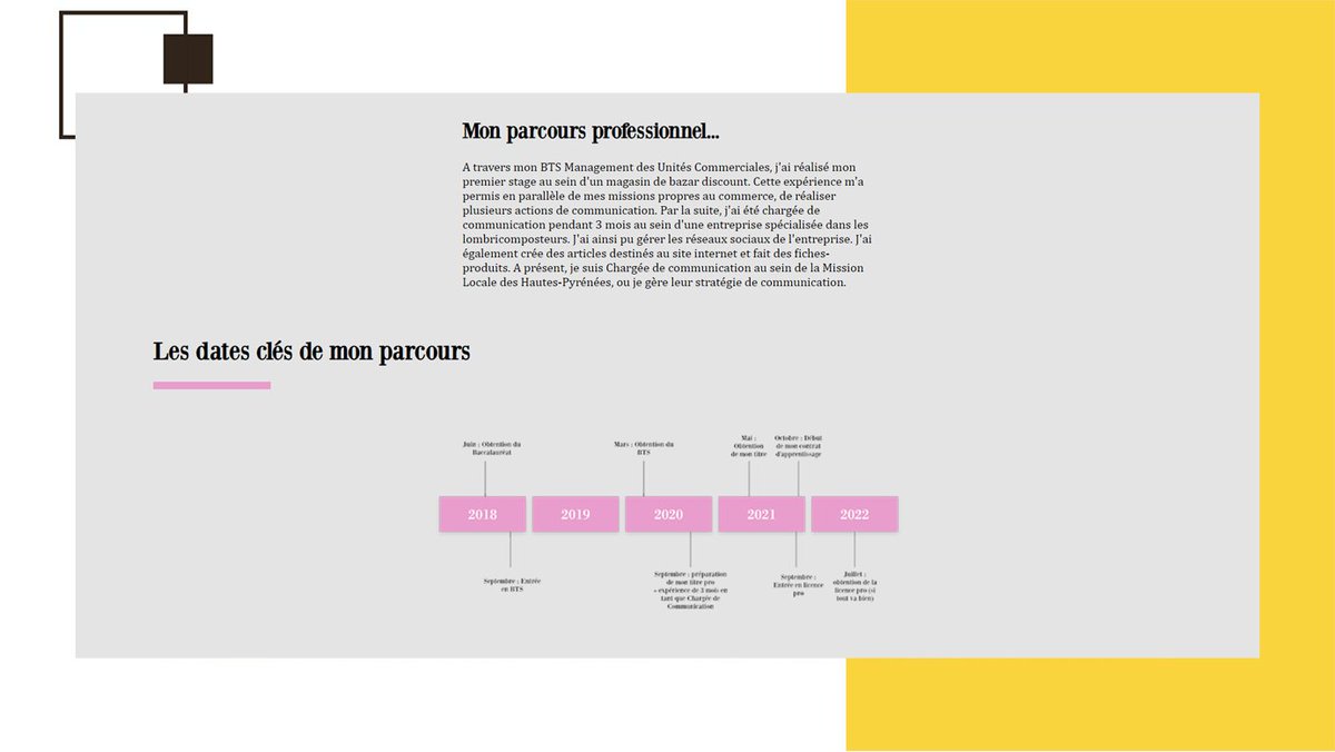 Com2WebTarbes's tweet image. Cette semaine, c&apos;est la fin de plusieurs mois de développement web pour les étudiants en Com2Web. Nous vous présentons le portfolio d&apos;Alisson ! 👀 Qu&apos;en pensez-vous ? 🎉 #Com2Web #Communicationdigitale #siteinternet