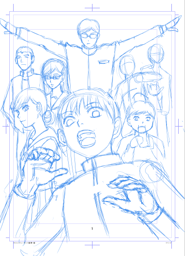 pentazetta's tweet image. 創作漫画の表紙っぽいやつ、ちょっとだけ進みました。亀のような歩み😅