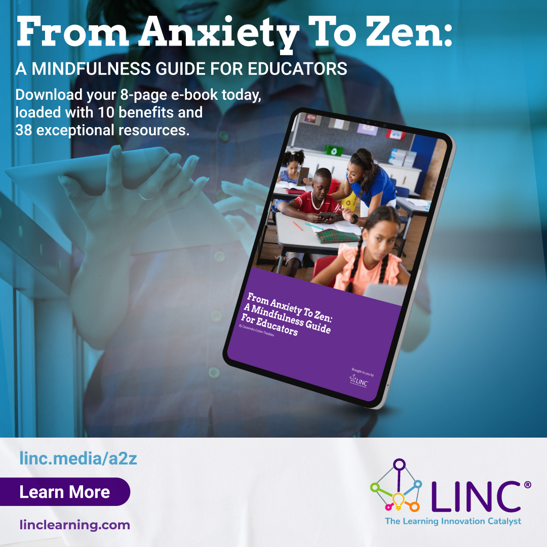 There are many #mindfulness resources out there, but how do you sort through them all?🤔 We've curated the best resources for you through this free resource: 
🌟From Anxiety to Zen: A #Mindfulness Guide for #Educators🌟 bit.ly/3AskvMs #BLinAction #edchat #wellness