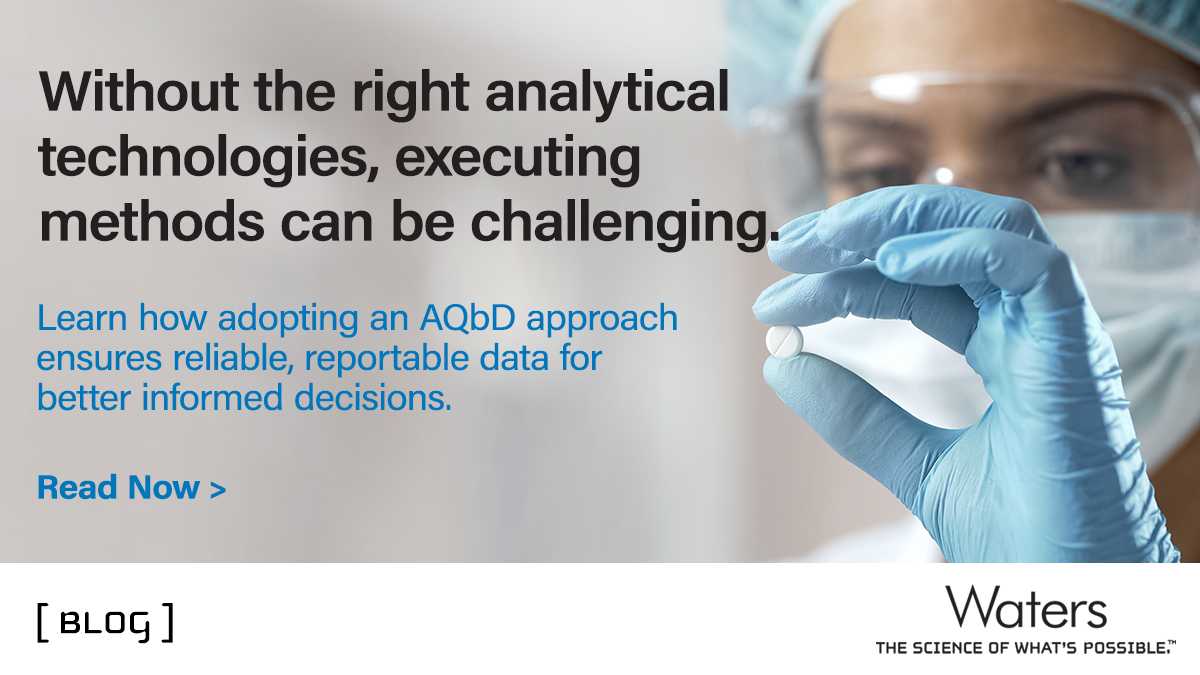 WatersCorp's tweet image. To ensure patient safety, it&apos;s crucial to make sure your lab consistently maintains data quality. Find out how an AQbD approach to method development can help you to make better informed decisions with reliable, reportable data: bit.ly/3urh0VB
 #AQbD #methodlifecycle