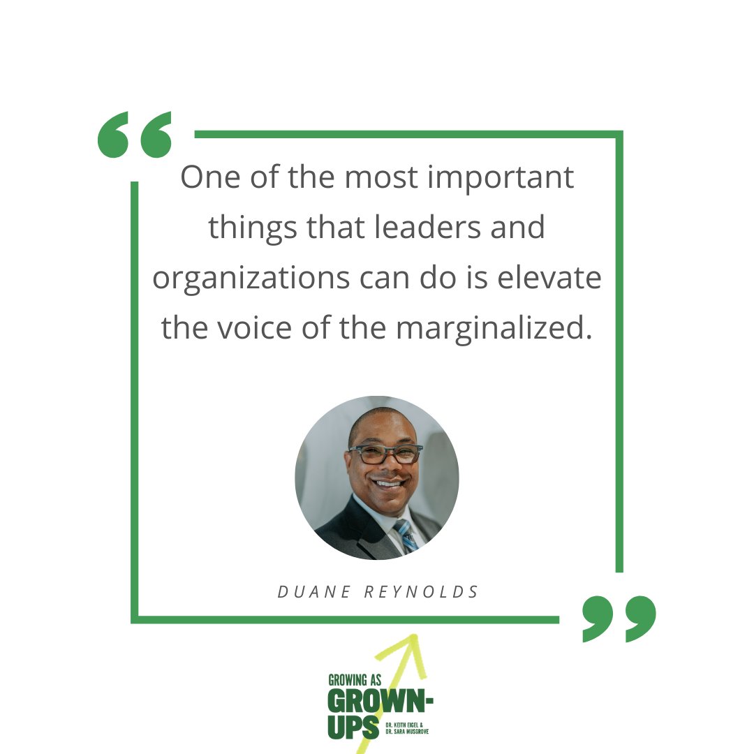 DrKeithEigel's tweet photo. One of the most important things that leaders and organizations can do is elevate the voice of the marginalized.
Duane Reynolds

Listen to the conversation here: https://t.co/Nd5ijcevJv https://t.co/egk1h8k6gW