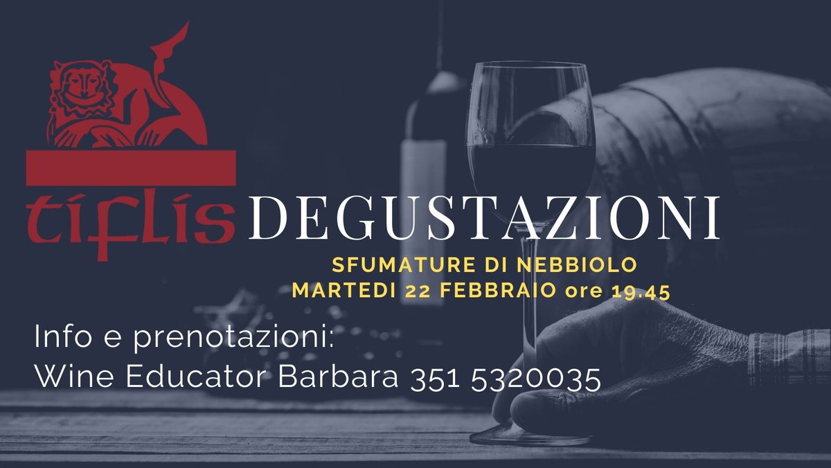 TiflisGenova's tweet photo. TIFLIS DEGUSTAZIONE 🍷 - https://t.co/4guTppi7Qe https://t.co/g8uHEdop6I
