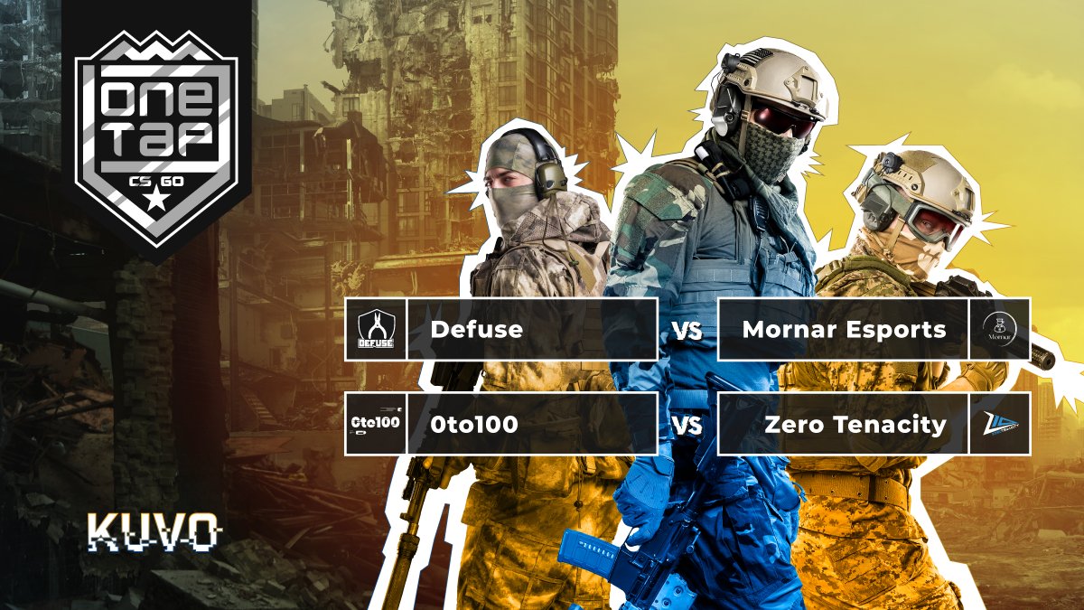 TvKuvo's tweet photo. Veceras nas cekaju mecevi za prolaz u playoff i ostanak na turniru.
Najbolji domaci CSGO na Kuvo OneTap turniru!
@Zero_Tenacity 
@necrogenes1s 
@uria_f 
@lazacsgo https://t.co/hzFScUmyIT