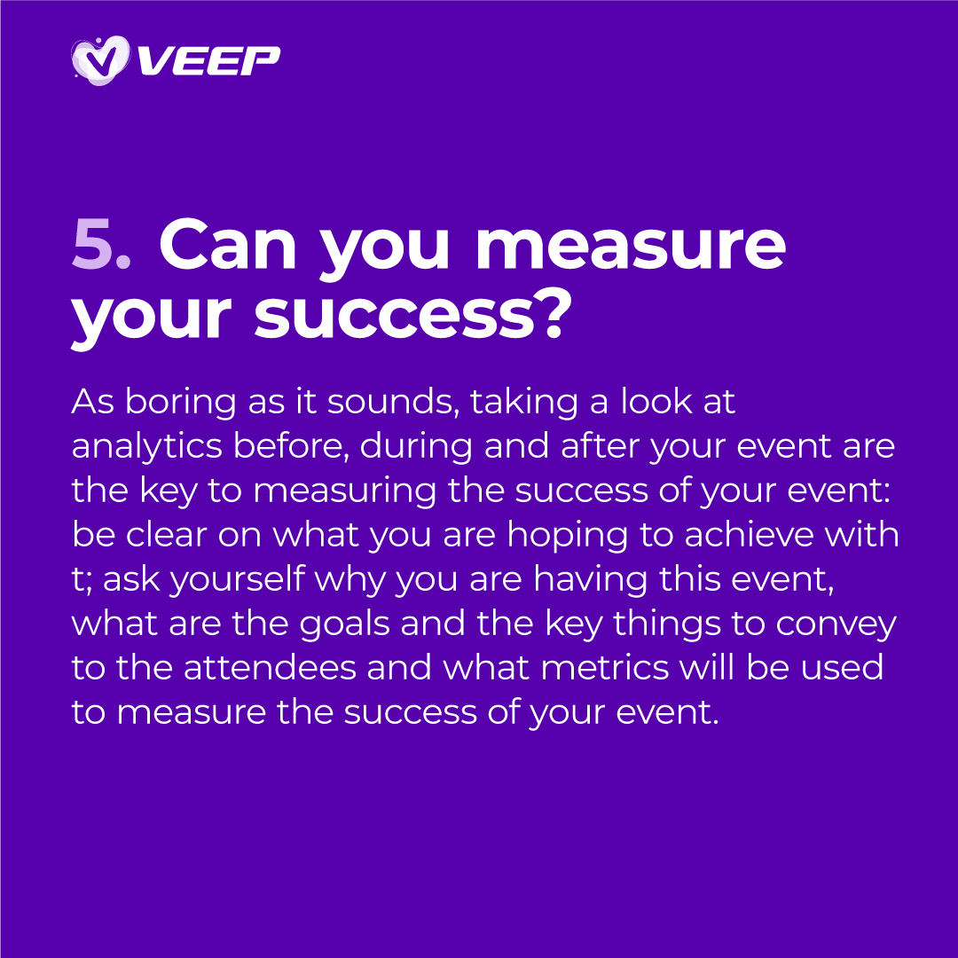 OfficialVeep's tweet photo. Know what you want before you seal the deal and knowing what questions to ask is going to make your event organizer life so so much easier. 

Take a look at this article to list of top question you should ask yourself before choosing an events platform.(P2) https://t.co/pq4gHDbqSD