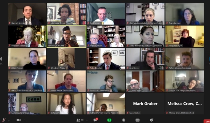 Powerhouse opening of the Race, Sovereignty &amp; Immigrant Justice symposium yesterday <a href="/UMDLaw/">Maryland Carey Law</a>. A tour de force keynote from Prof. Achiume! Can't wait for more brilliance from the panelists and the second keynote lecture from Prof. Ramji-Nogales. Register 👇🏿
eventbrite.com/e/maryland-jou…