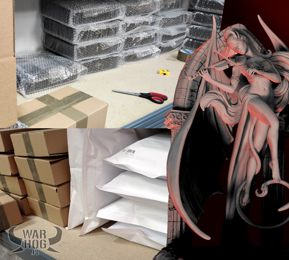 WarhogP's tweet photo. Hi! As we promised, first orders with Devil's Trill were packed and shipped today 🙂
Remember that for the next 4 hours you have a chance to buy this awesome set with an additional discount!
#IgnisArt #DevilsTrill #warhogpl #Samael #Maveth #Gwendoline #miniatures #miniatureshobby https://t.co/YTRwYUwxUU