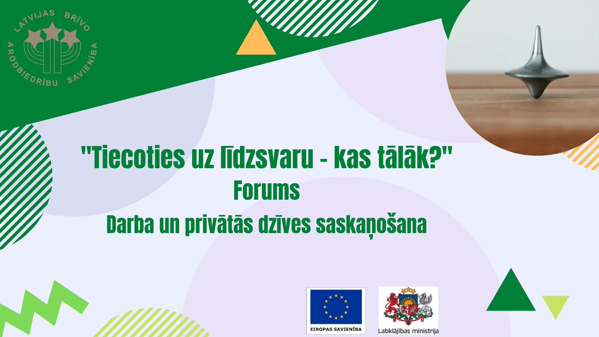 arodbiedribas's tweet photo. LBAS 8.02. plkst.13.00–17.00 organizē Darba&amp;dzīves līdzsvara forumu “Tiecoties uz līdzsvaru – kas tālāk?”. 
Pasākums būs redzams portālā Tvnet, LBAS Facebook profilā un LBAS YouTube kanālā: https://t.co/Lfb4JJNePO
Vairāk lasiet: https://t.co/HB0geYS2EI https://t.co/ZFyEkIkHMo