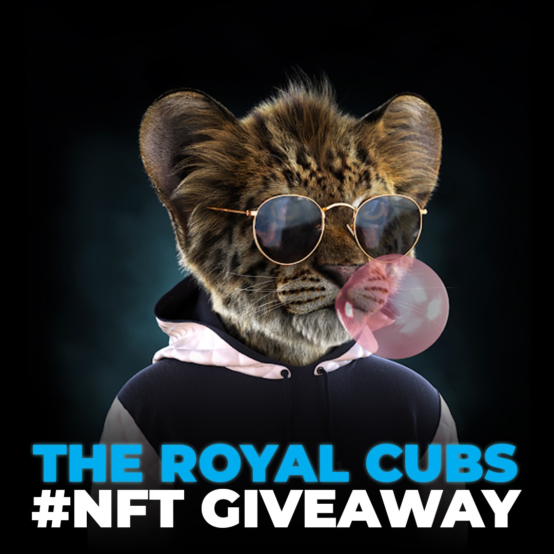 👀Cubs #NFT Giveaway👀

There are 5 Royal Cubs that want a new home and we want to give them away for FREE 🦁💥💥🦁
All you need to do is:

✅ RT and tag 3 friends to join 

🏆 Bonus entry to those that tag a crypto influencer. 

5 winners will be announced in 48hours!! ⏳