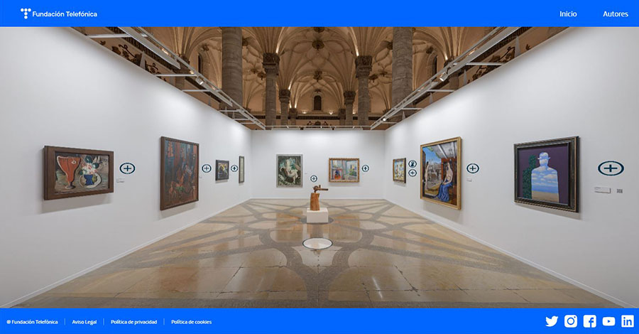 Visionangular's tweet photo. Ya está disponible la #visitavirtual a la exposición "Destacados. Fundación Telefónica" 
@fundacionTef 
https://t.co/NxPpLV07ry https://t.co/eR60L1fEO6