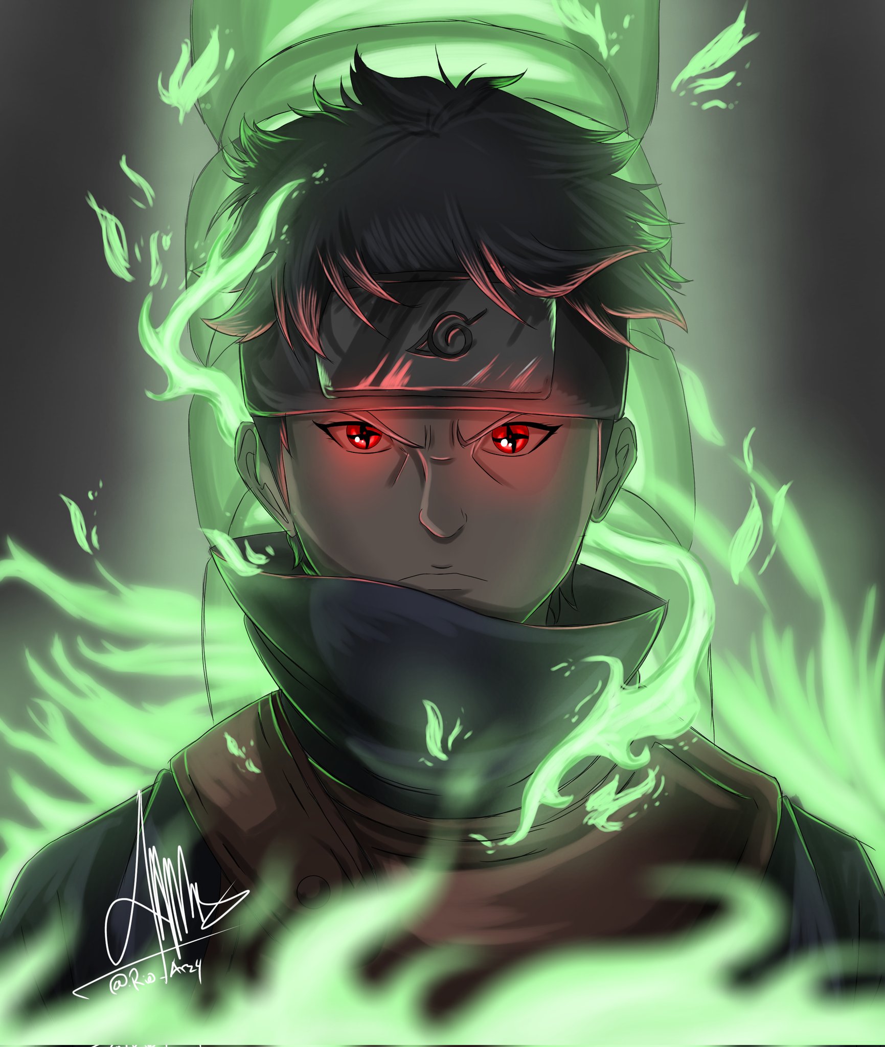 Shisui Uchiha-Artwork by @Xeionus