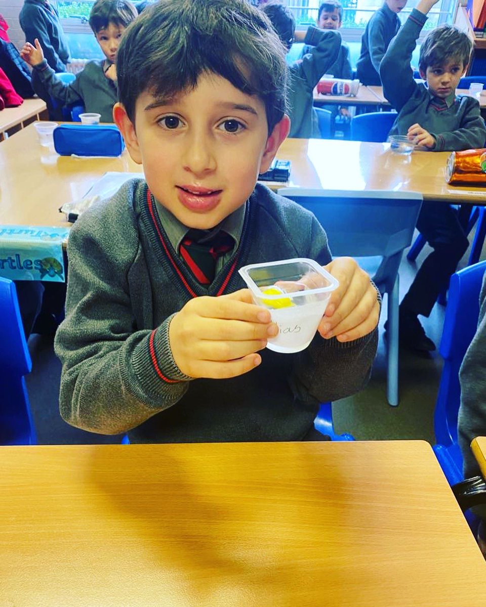 ArnoldHouseSch's tweet image. In Science, Year 2 have been finding out how long it takes for water to freeze. They put a toy in some water and left it in the freezer for 6 hours. They discovered that the toy was completely stuck in some ice! How will they get it out?! #practicalscience #year2science