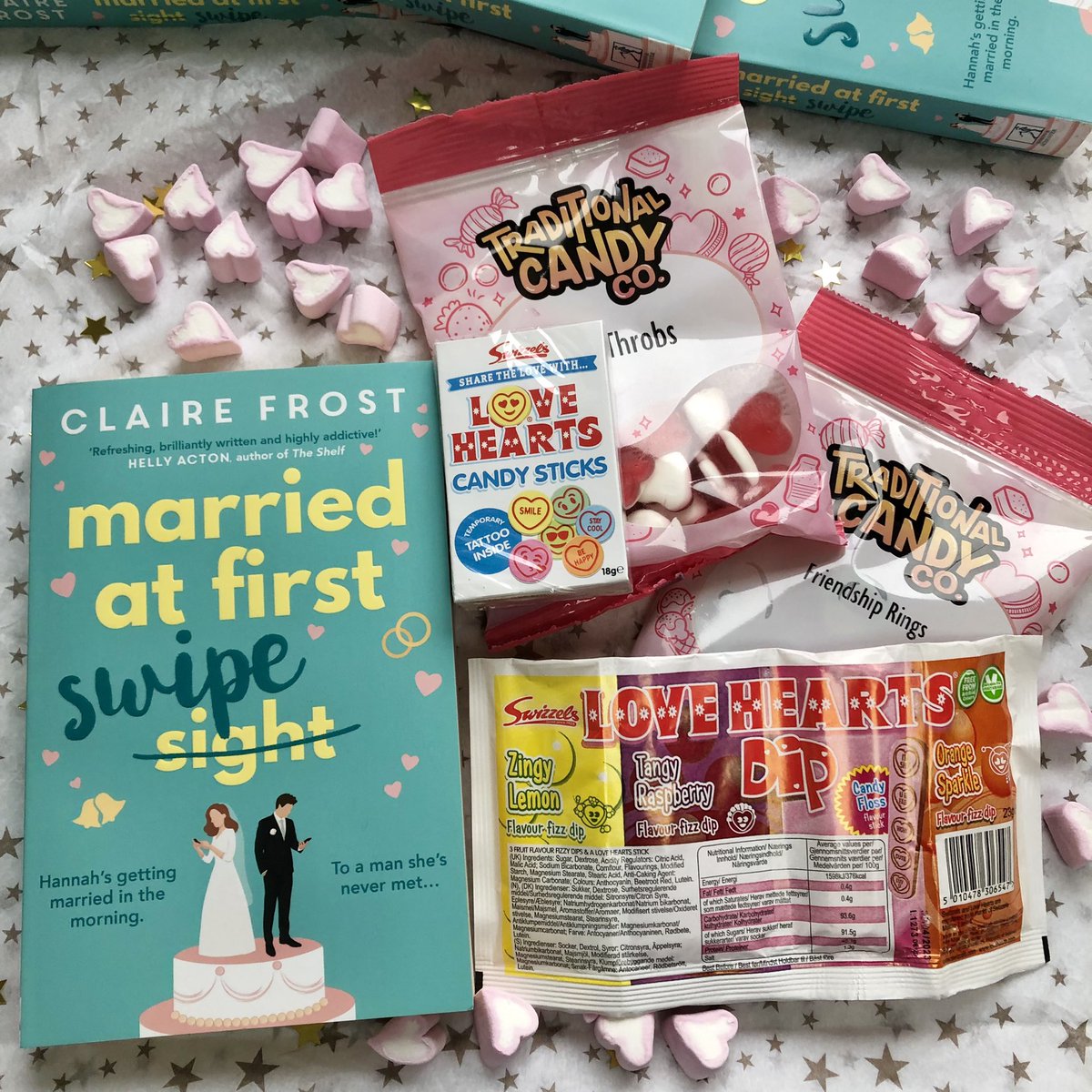 Not only is it just a month until #TheOne is out, today marks one year since #MarriedAtFirstSwipe hit the shelves! To celebrate, I’m giving away a delicious prize - you could #win a signed copy, plus a load of sweet treats! Just RT and follow by 5pm 11/2 to enter! #Competition