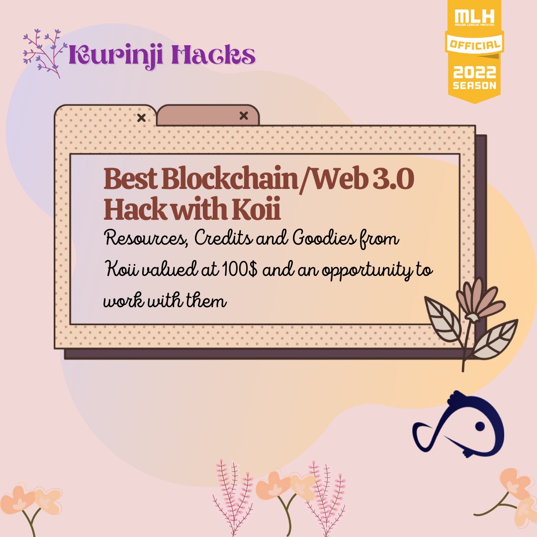 KurinjiHacks's tweet image. Prize Reveal 😍
Win cool prizes at Kurinji Hacks by building cool projects ☺️
Register soon 🥳
Application Deadline: 7th Feb 2022 🗓
🌟 Register here: bit.ly/kh_hacker
🗓 When: Feb 11-13 2022
🌏 Website: lnkd.in/g5u7cdXS
#KurinjiHacks #womenwhocode #WomxnInSTEM