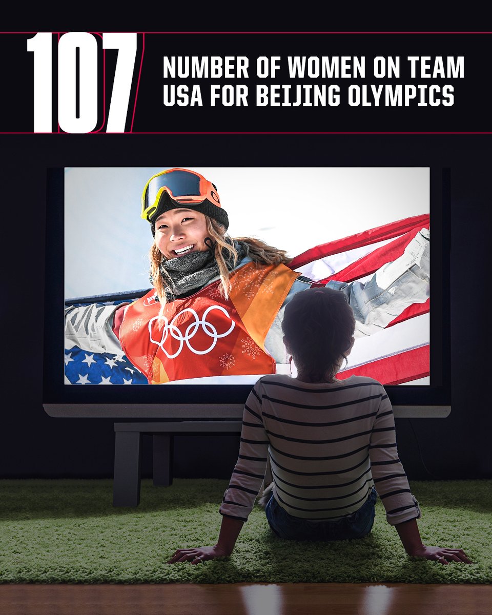 Inspiring the next generation 👏 

Team USA could set the record for the most women competing for a single nation in #WinterOlympics history 🇺🇸

#OpeningCeremony | #Beijing2022
