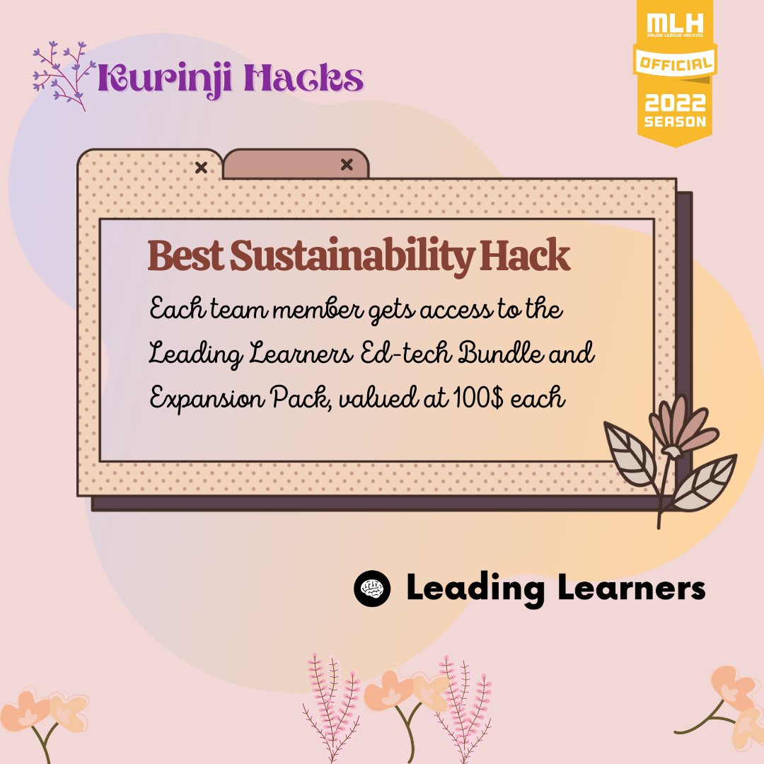 KurinjiHacks's tweet image. Prize Reveal 😍
Win cool prizes at Kurinji Hacks by building cool projects ☺️
Register soon 🥳
Application Deadline: 7th Feb 2022 🗓
🌟 Register here: bit.ly/kh_hacker
🗓 When: Feb 11-13 2022
🌏 Website: lnkd.in/g5u7cdXS
#KurinjiHacks #womenwhocode #WomxnInSTEM