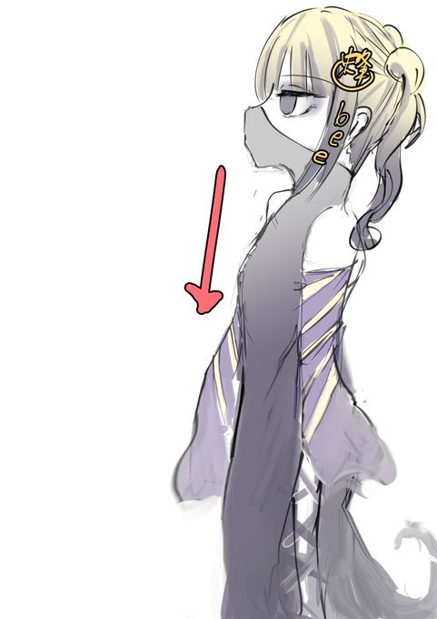 明日まで液タブが届かないので板タブ絵 