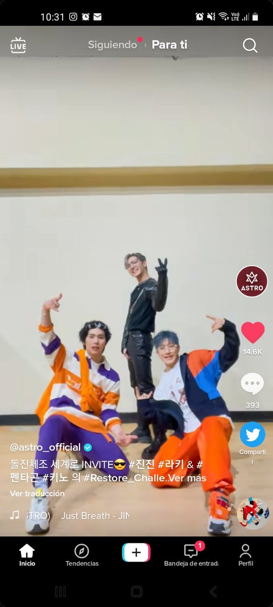 AstroUnitEsp's tweet photo. 🕺[#TikTok]
 Tenemos un nuevo #Restore_Challenge 💜 junto a #KINO - #키노 de #PENTAGON -  #펜타곤 
🔗 https://t.co/YPUpASWlA6
Ve a dejar tu like, compartir y comentar!!
[#ASTRO | #아스트로| @offclASTRO] https://t.co/tGaavpl0Cd
