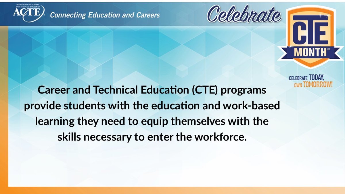 MorrisCountyVSD's tweet photo. Business partnerships with CTE Programs could provide students with the education and work-based learning needed to enter the workforce. #CTEMonth #28DaysofCTE #CTEMONTHNJ#CTEMonth #MCSTCelebratesCTE https://t.co/SHBOxomPSv