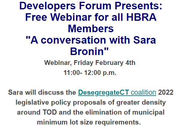 HBRAofCT's tweet image. LIVE NOW.. with Sara Bronin.  
#hbraofct
#hbramembers
#developersforum
#advocating
#solveindustryproblems