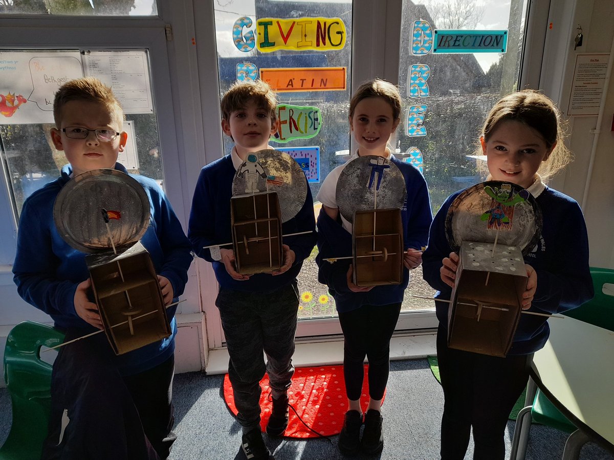 Dosbarth Maple are very proud of their Cam mechanism space toys.