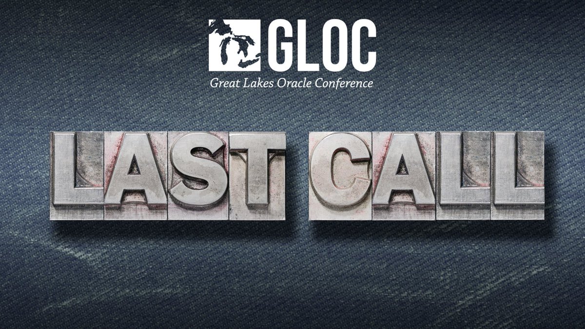 Don't miss out on your opportunity to present at #GLOCCLE Share your knowledge by presenting at our 2022 conference in Cleveland. Abstract submissions may target novice, intermediate, advanced, or all attendees &amp; are scheduled for 60 minutes. gloc.neooug.org/home #oracle