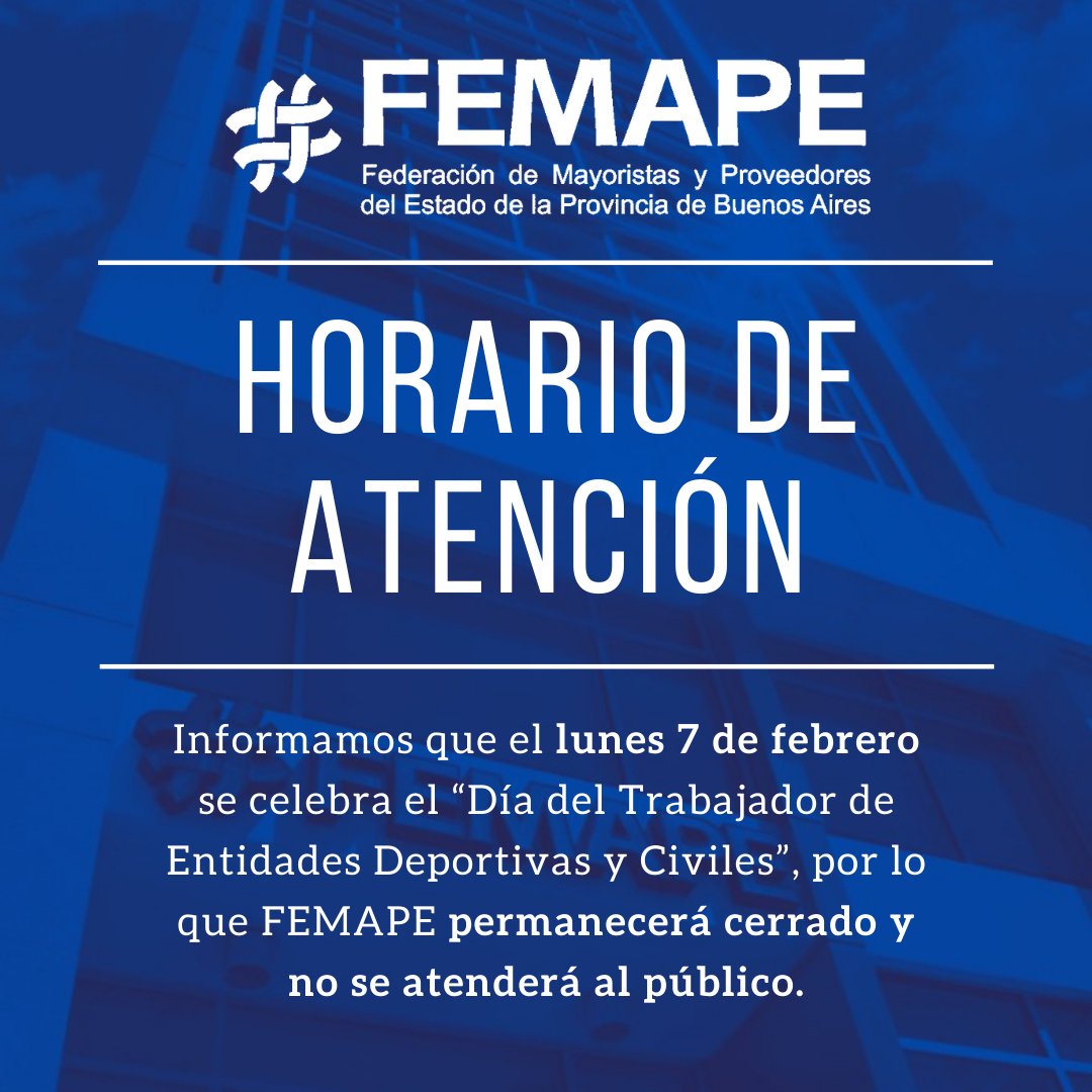 #FEMAPE #ProveedoresDelEstado #ProvinciaDeBuenosAires