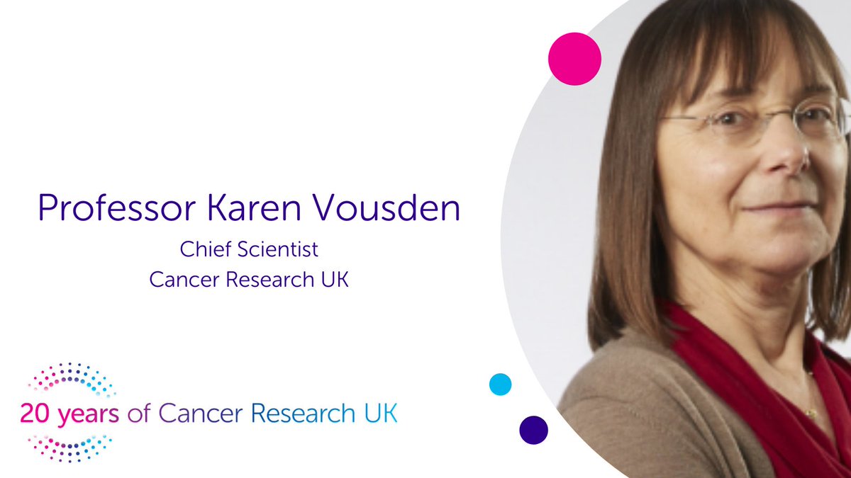 Science and Innovation at Cancer Research UK (@crukresearch) on Twitter photo On our 20th birthday, our chief scientist Karen Vousden (<a href="/TheCrick/">The Francis Crick Institute</a>) contemplates the advances coming from a focus on cancer cells themselves, and how new frontiers of cancer research require a systems biology approach #WorldCancerDay
Read the full story: bit.ly/3HwTL0c On our 20th birthday, our chief scientist Karen Vousden (<a href="/TheCrick/">The Francis Crick Institute</a>) contemplates the advances coming from a focus on cancer cells themselves, and how new frontiers of cancer research require a systems biology approach #WorldCancerDay
Read the full story: bit.ly/3HwTL0c