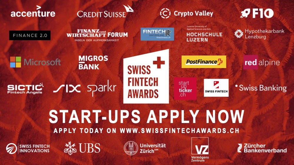 😃 What if your #fintech #startup could be top of mind for 20 of the most influencial fintech experts and #investors within only 30 minutes?

👉APPLY for the #SwissFinTechAwards so our reknown jury gets to know you: swissfintechawards.ch

Meet our amazing jury on our website.