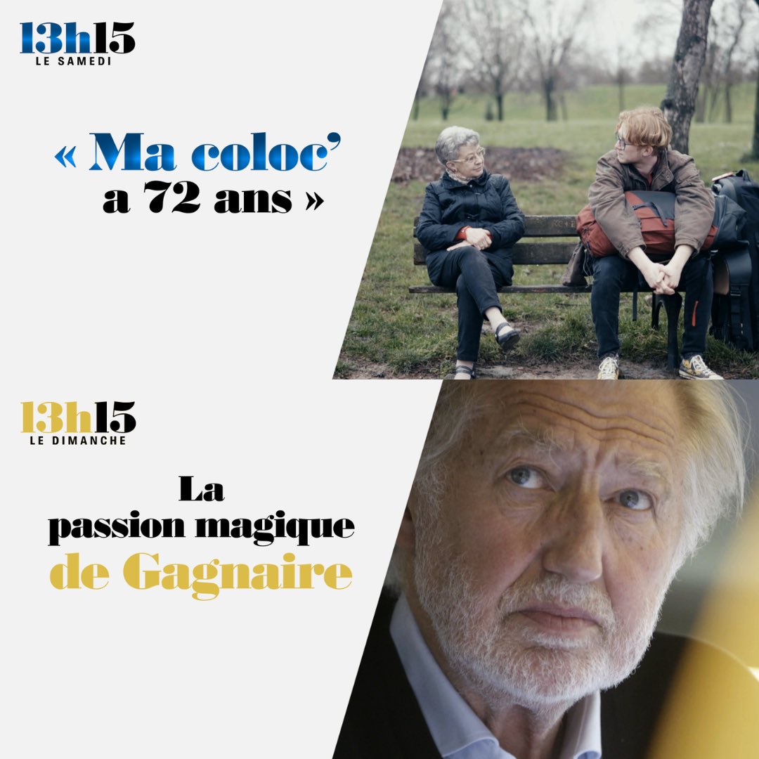 📍RDV ce WE <a href="/13h15/">13h15 France 2</a> sur @France2tv avec <a href="/LaurentDelahous/">Laurent Delahousse</a> 

👵🏼👦🏼Samedi : colocation entre Martine, retraitée, et Benjamin, étudiant, une alternative aux #EHPAD

🧑🏼‍🍳Dimanche : <a href="/PierreGagnaire/">Pierre Gagnaire</a> ouvre les portes de son restaurant 3 ⭐️ et de son univers

@infofrance2