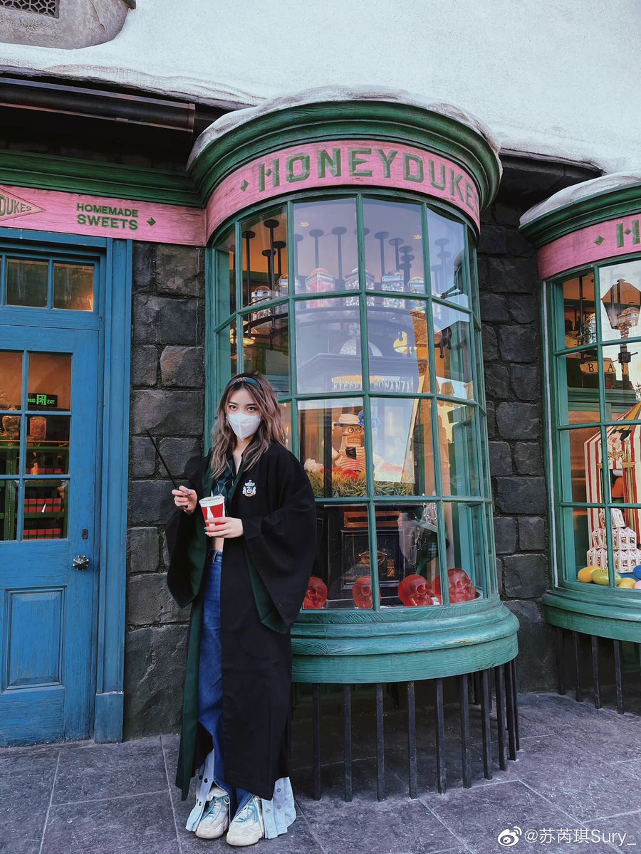 suruiqie's tweet photo. Full attention trying the rides in theme park until forgot to taking pictures. Lumos! https://t.co/8TkOEenF6t