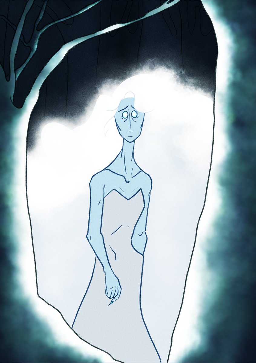 ScreamTeam22's tweet photo. The Banshee has followed Bronagh her entire life. A long, glowing, haunting figure with a face distressed in mourning. But unlike what we've been taught throughout our lives, this Banshee doesn't scream. https://t.co/vdEPYEEFiT