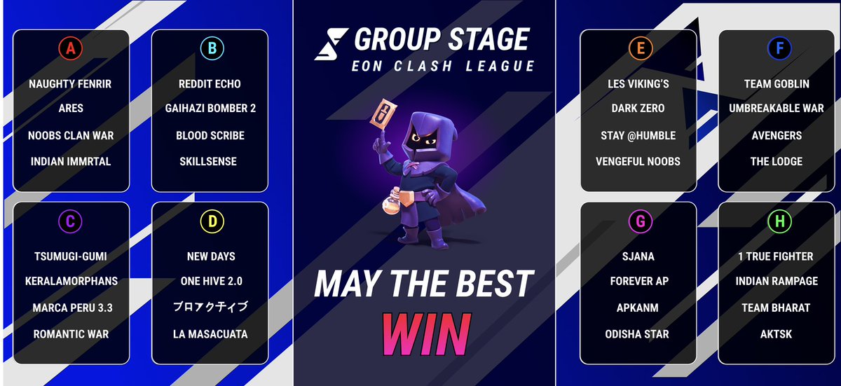 EonLeagueOff's tweet image. 🚨EOCL Group Stage Season 1 ! 

Good luck to all the teams ! 🍀

Which team will you support ? 🤔

#ShowYourSkill 💃🏻