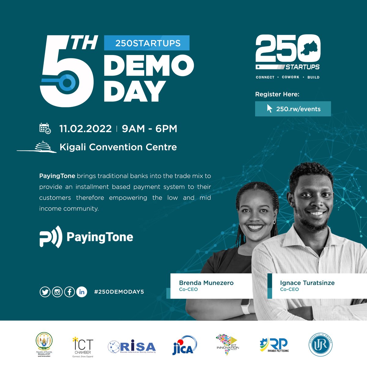 250ventures's tweet photo. Do you want to buy something but don’t have money at that moment? #PayingTone brings a platform that links the users, vendors and banks to enable the user to purchase products and pay later. Register here to attend: https://t.co/y7lLbVLNX8 
#BNPL #250DEMODAY5 https://t.co/Z9qdQe5pWp