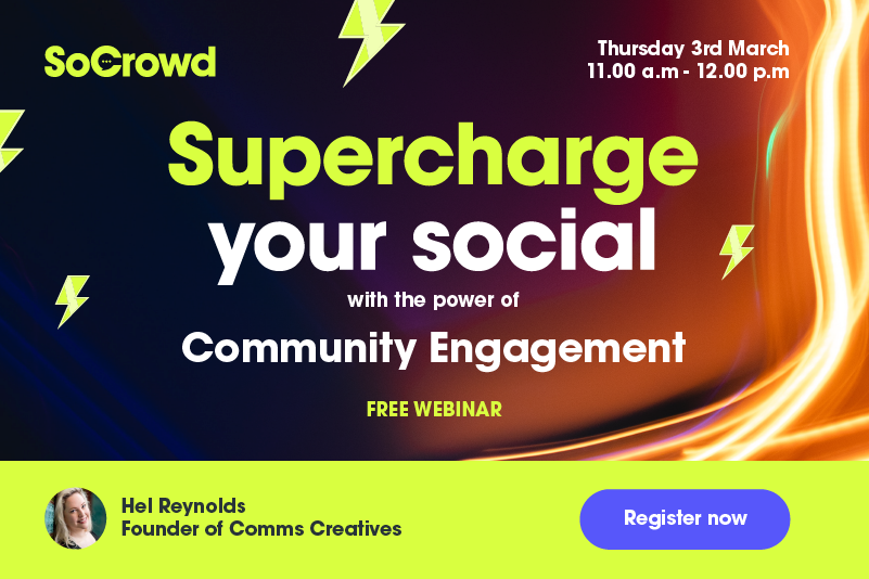 PRCA_HQ's tweet photo. Now is the time to invest in social media engagement. 💯

Social Media Guru &amp; @commscreatives founder @HelReynolds joins the @SoCrowd to share her tips and tricks. 🤳

Book: https://t.co/aZeUZVflwA https://t.co/VjpedROT6a