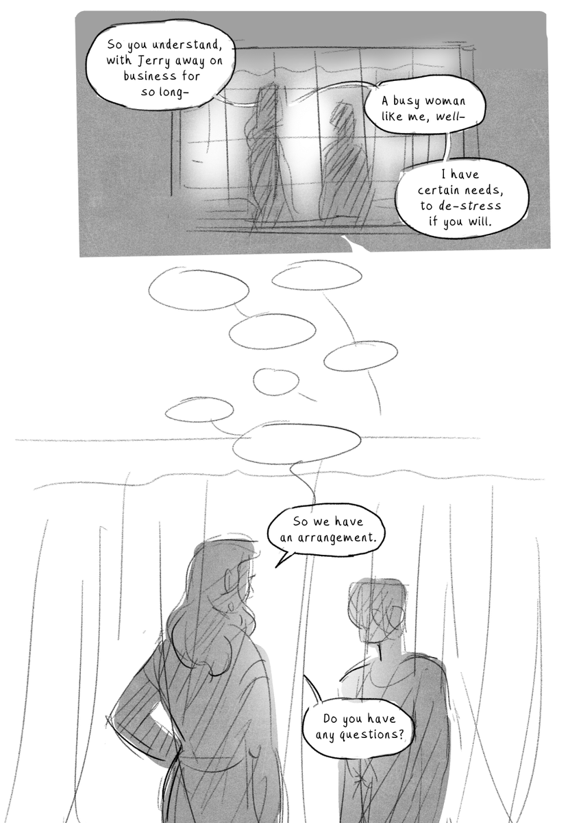 Draxoplasm's tweet photo. ⭐️Good morning ;)
Here's a previously exclusive $5 tier comic!
Featuring mob AU Billie/Sylvia (non canon)
Boss/employee, power dynamic, t4t, rough sex ��
-----
1/4

Comments, rt's and qrt's very appreciated!❤️ https://t.co/FAecPZLPqw