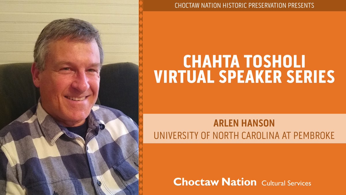 choctawnationOK's tweet photo. Reminder to tune in today, February 4 at 1:00 p.m. CST for the Chahta Tosholi Virtual Speaker Series featuring Arlen Hanson. For more information and Webex link, visit https://t.co/f0DKiuaH7P. https://t.co/XgI6lo4yOx
