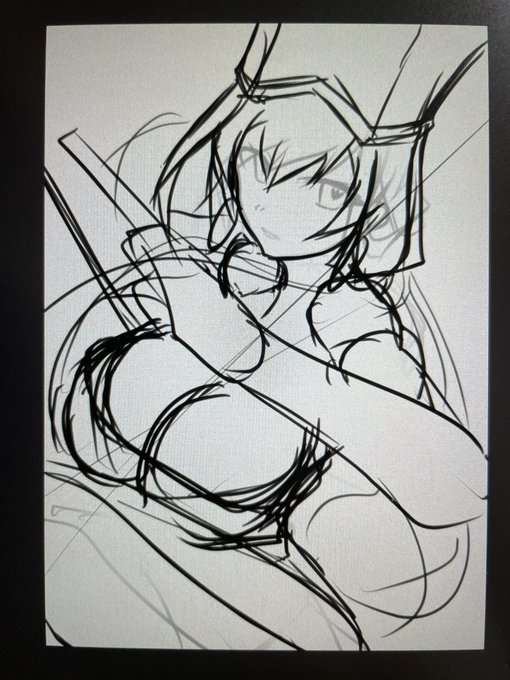 多分何にも派生しないであろう勢いで描いた落書き
動きのあるもの自体そもそもあんまり描いてないので勢いですね勢い 