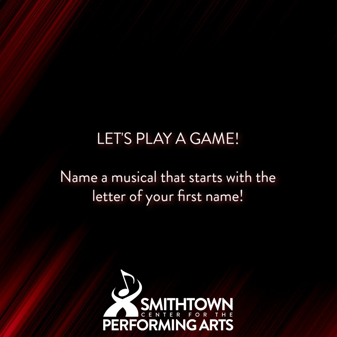 Smithtown_PAC's tweet photo. Woo hoo! We finally made it to Friday. Let's kick off our weekend with some fun!
#spac #longisland #longislandtheatre #performerstuff #musicaltheatre #theatrelover #smithtowntheatre #smithtownpac https://t.co/ga8XRcGUHG