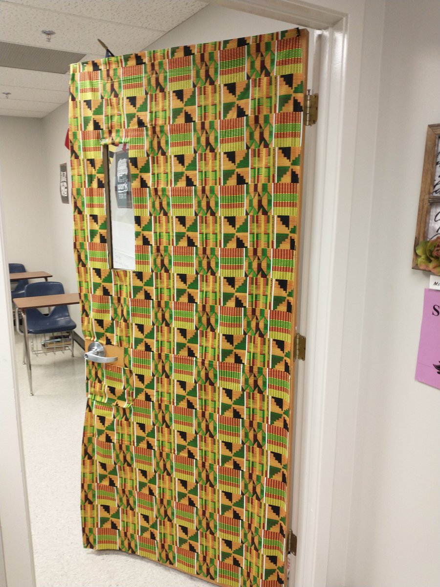 KRadday's tweet photo. Door Decorating Contest underway at MEC #BlackHistoryMonth https://t.co/nRqxA8jz85