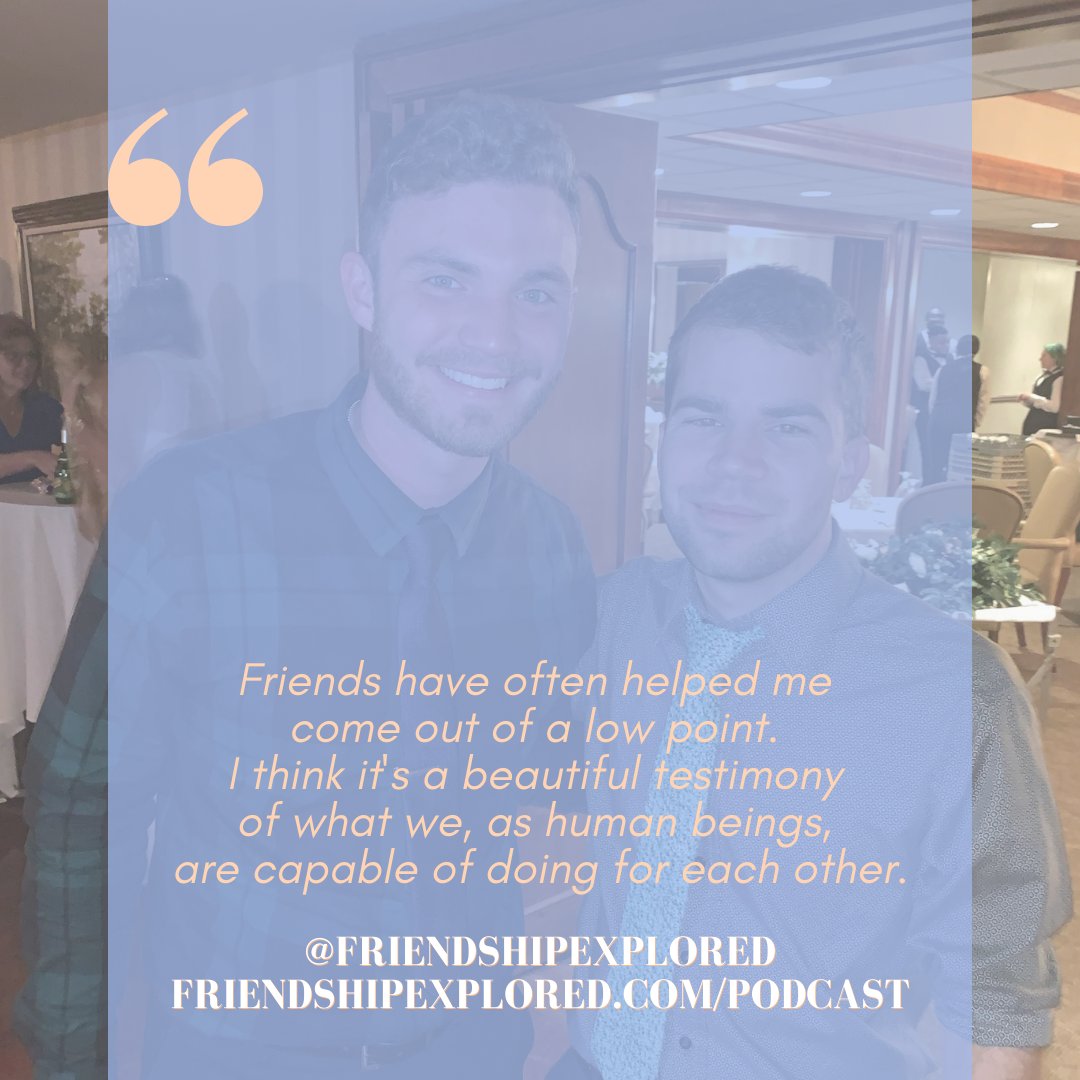 FriendExplored's tweet photo. "Friends have often helped me come out of a low point. I think it's a beautiful testimony of what we, as human beings, are capable of doing for each other." -Luke, on #WhyFriendshipsMatter #FriendshipExplored 

⁠https://t.co/oWdjQBNOao https://t.co/UnpSBnqO1v